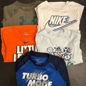 Nike Kids' White and Navy Turbo Tee